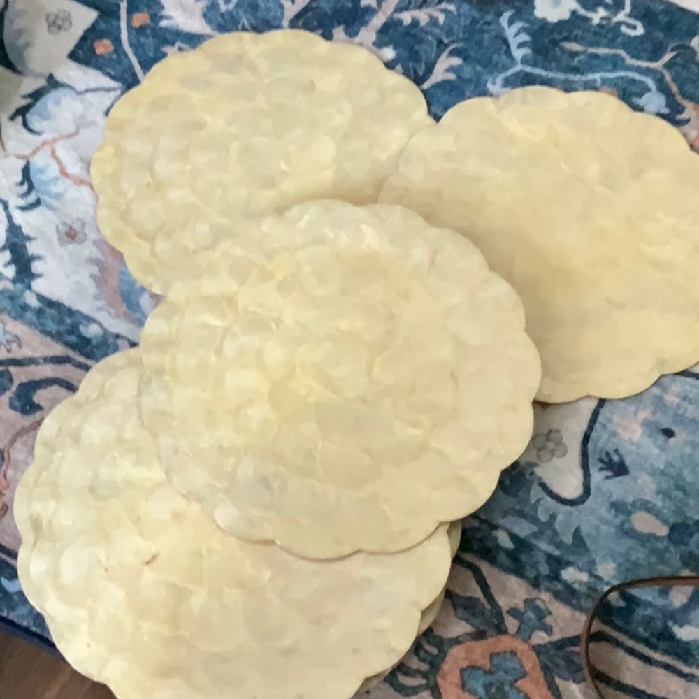 Shell placemats for Elegant Dining